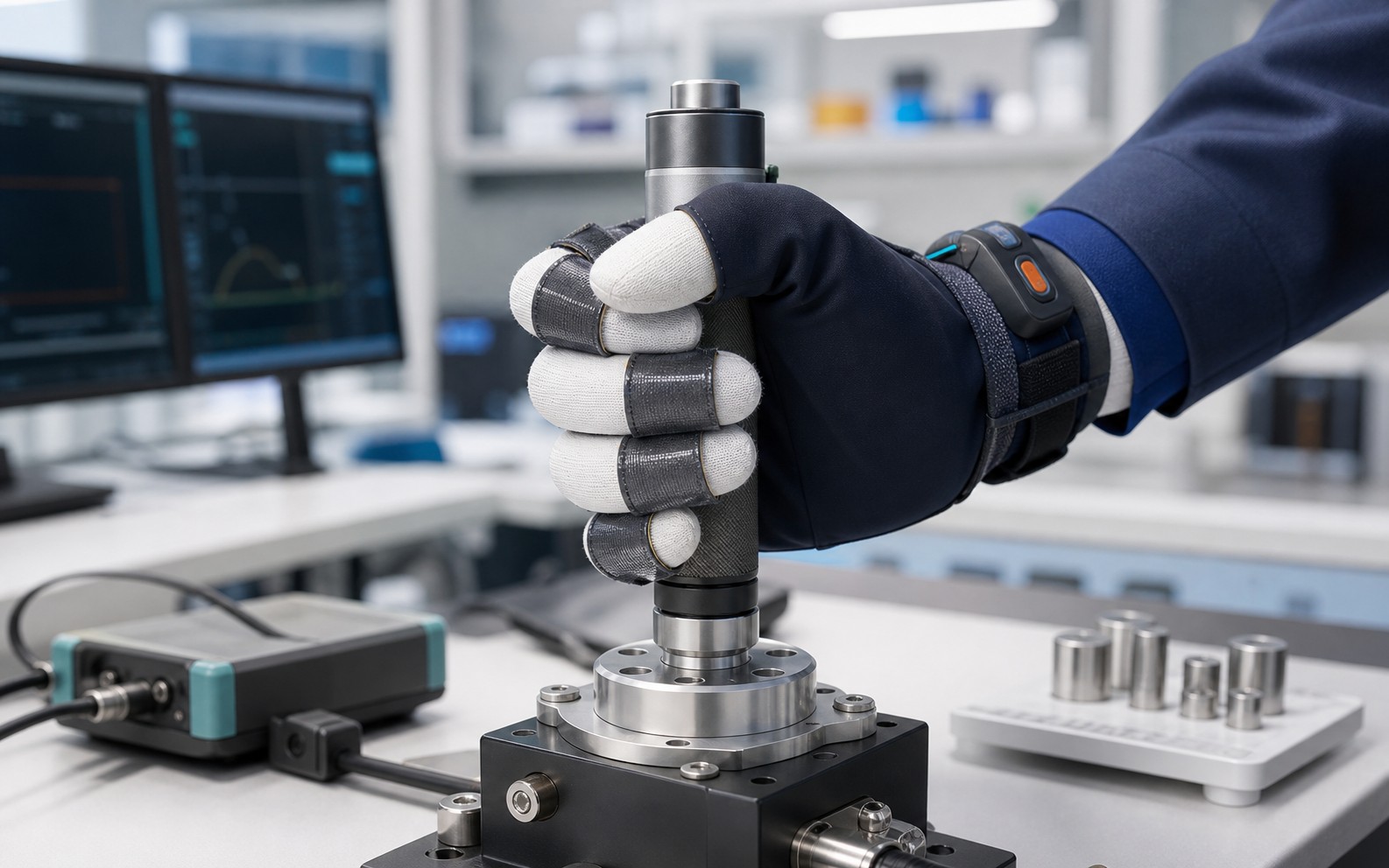 loadglove grip force measurement on a calibrated laboratory handle